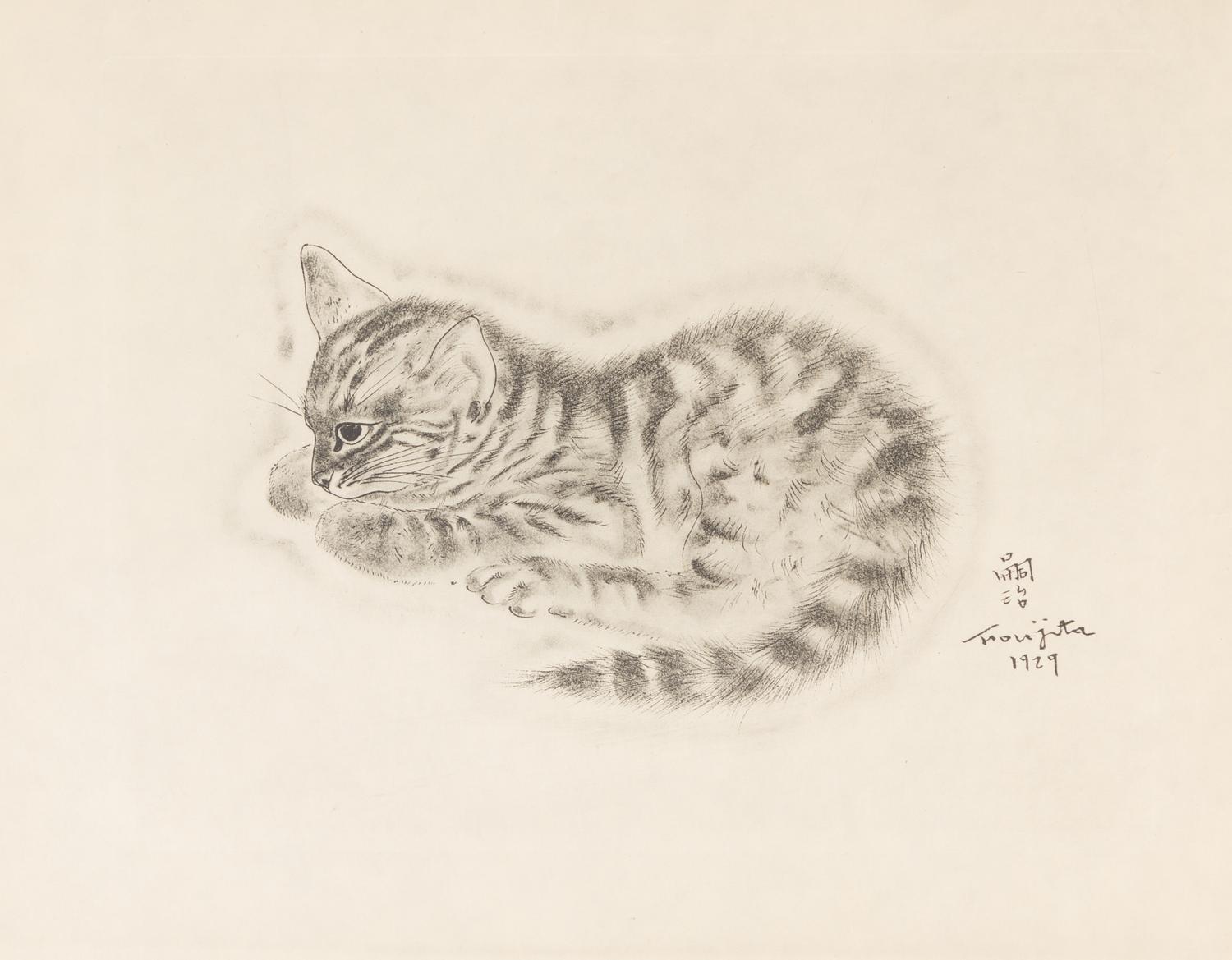 FOUJITA, TSUGOUHARA. 20 etchings from A Book of Cats. New York, 1930. One signed in pencil.