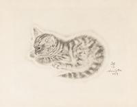 FOUJITA, TSUGOUHARA. 20 etchings from A Book of Cats. New York, 1930. One signed in pencil.