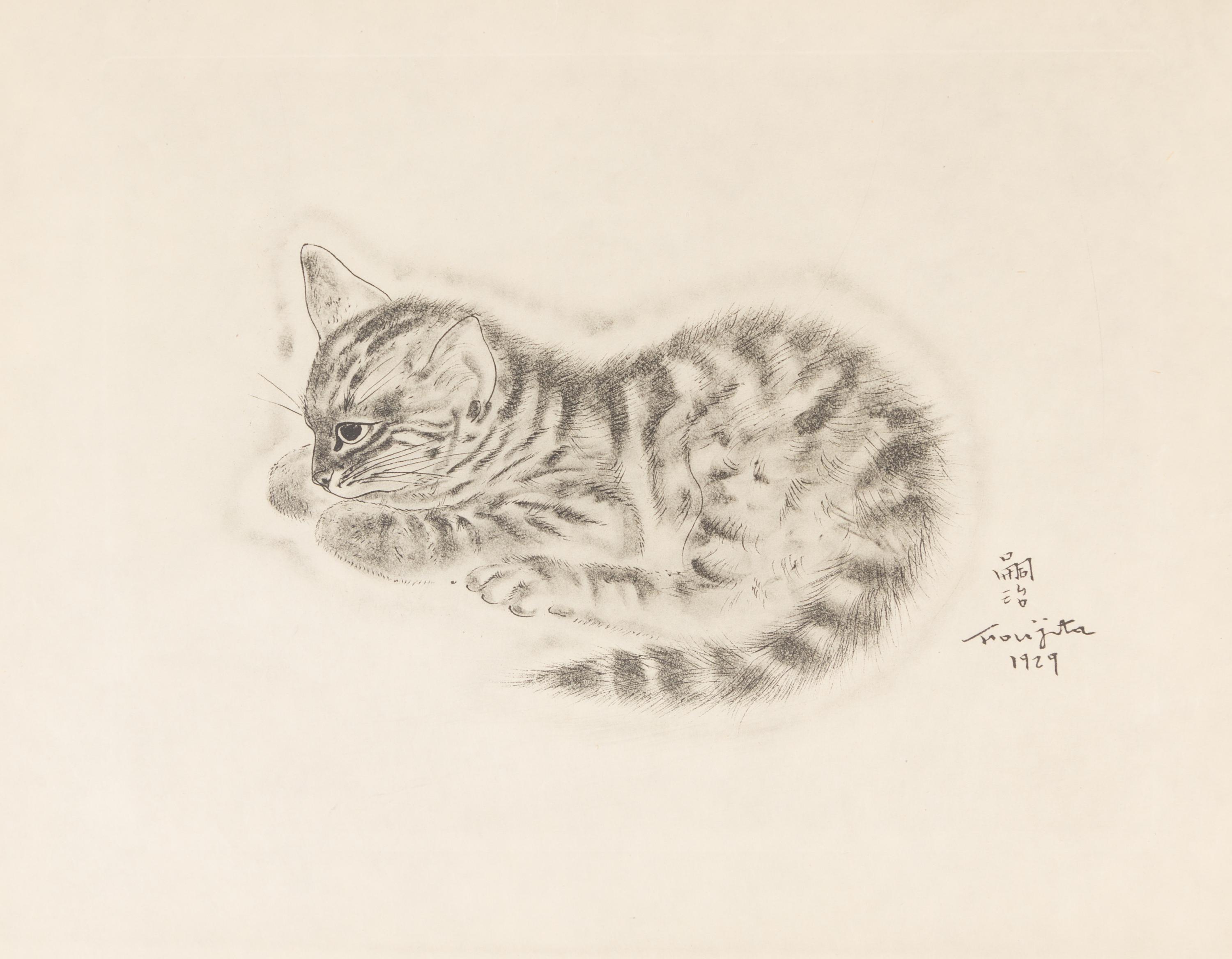 FOUJITA, TSUGOUHARA. 20 etchings from A Book of Cats. New York, 1930. One signed in pencil.