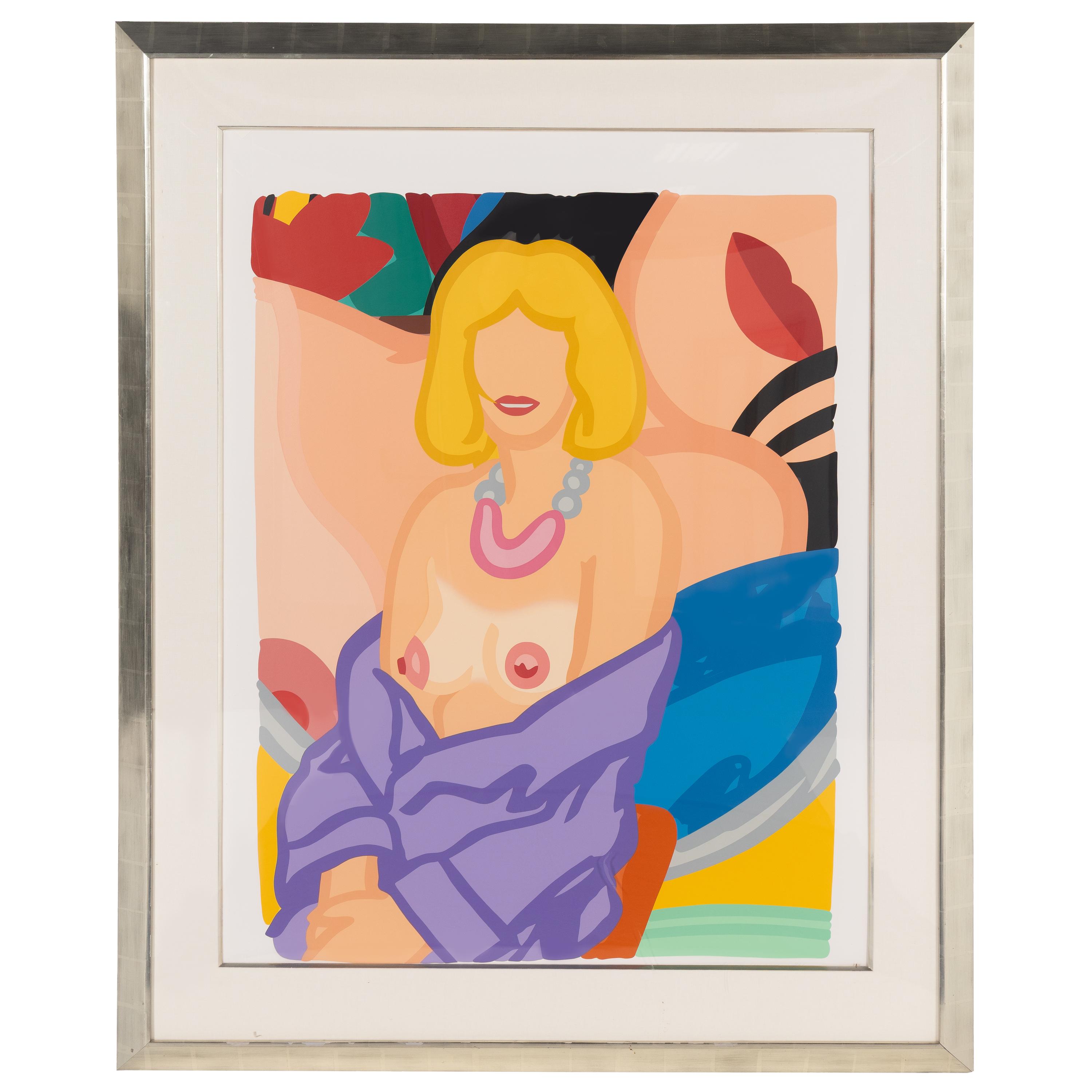 Tom Wesselmann (American, 1931–2004) — Claire Sitting with Robe Half Off (Vivienne) (from Portfolio 90 ), 1993