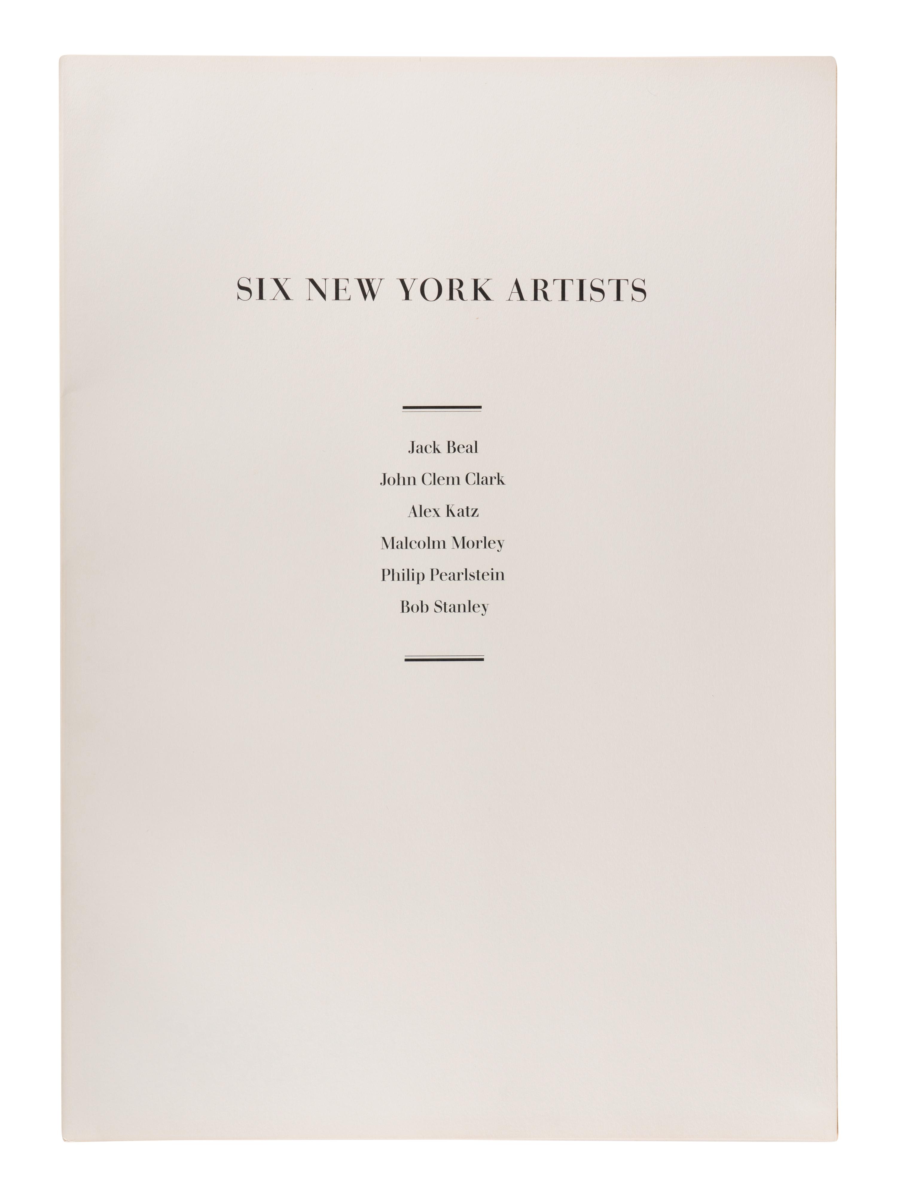 Six New York Artists Portfolio (complete set of six) Including works by Alex Katz, Jack Beal, John Clem Clark, Malcom Morley, Bob Stanley, and Philip Pearlstein.