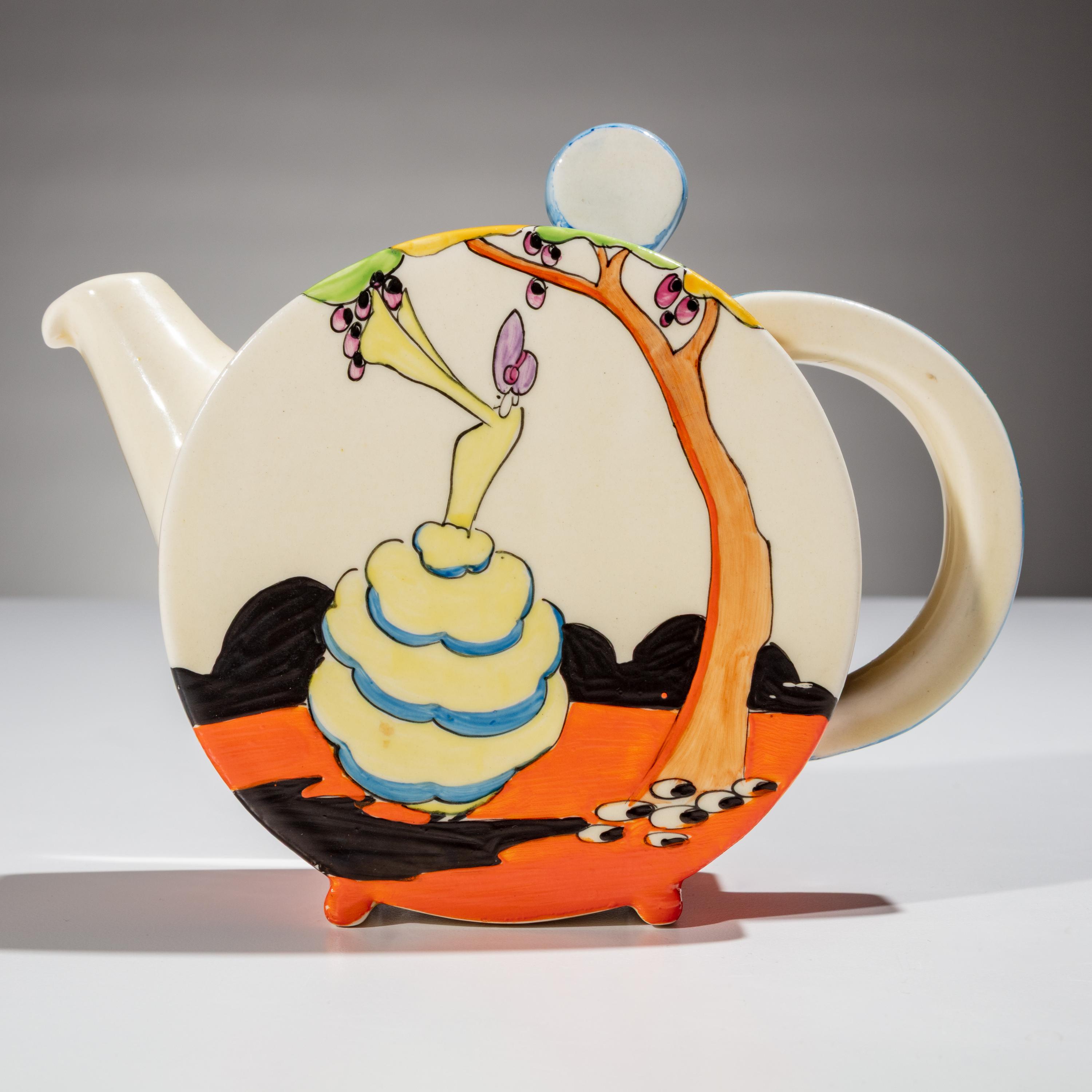 Clarice Cliff (English, 1899–1972) — Idyll pattern Tea Service, 8 pieces