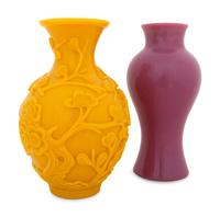 Two Peking Glass Articles