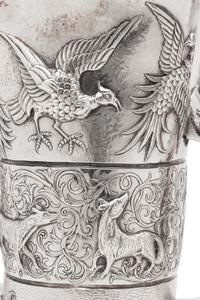 An Irish Aesthetic Movement Silver Vase