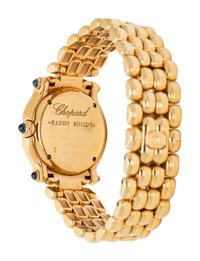 CHOPARD, REF. 4142 18K YELLOW GOLD AND DIAMOND 'HAPPY SPORT' WRISTWATCH