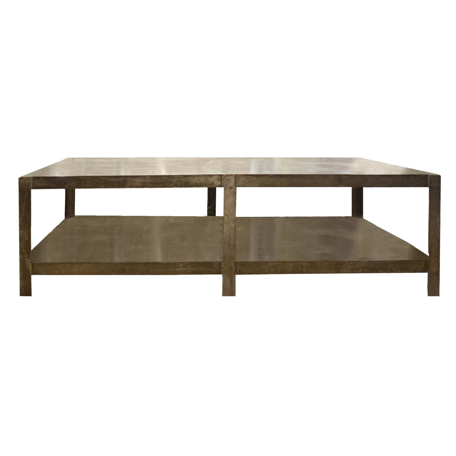 An Iron Industrial Table 98" W x 36.5" D x 29" H — United States, 20th Century