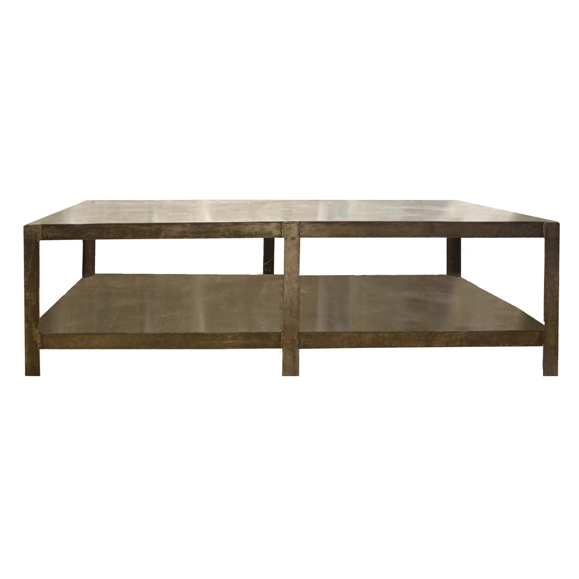 An Iron Industrial Table 98" W x 36.5" D x 29" H — United States, 20th Century