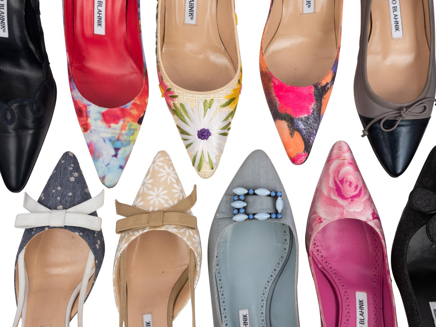 Twelve Pairs of Monolo Blahnik Shoes