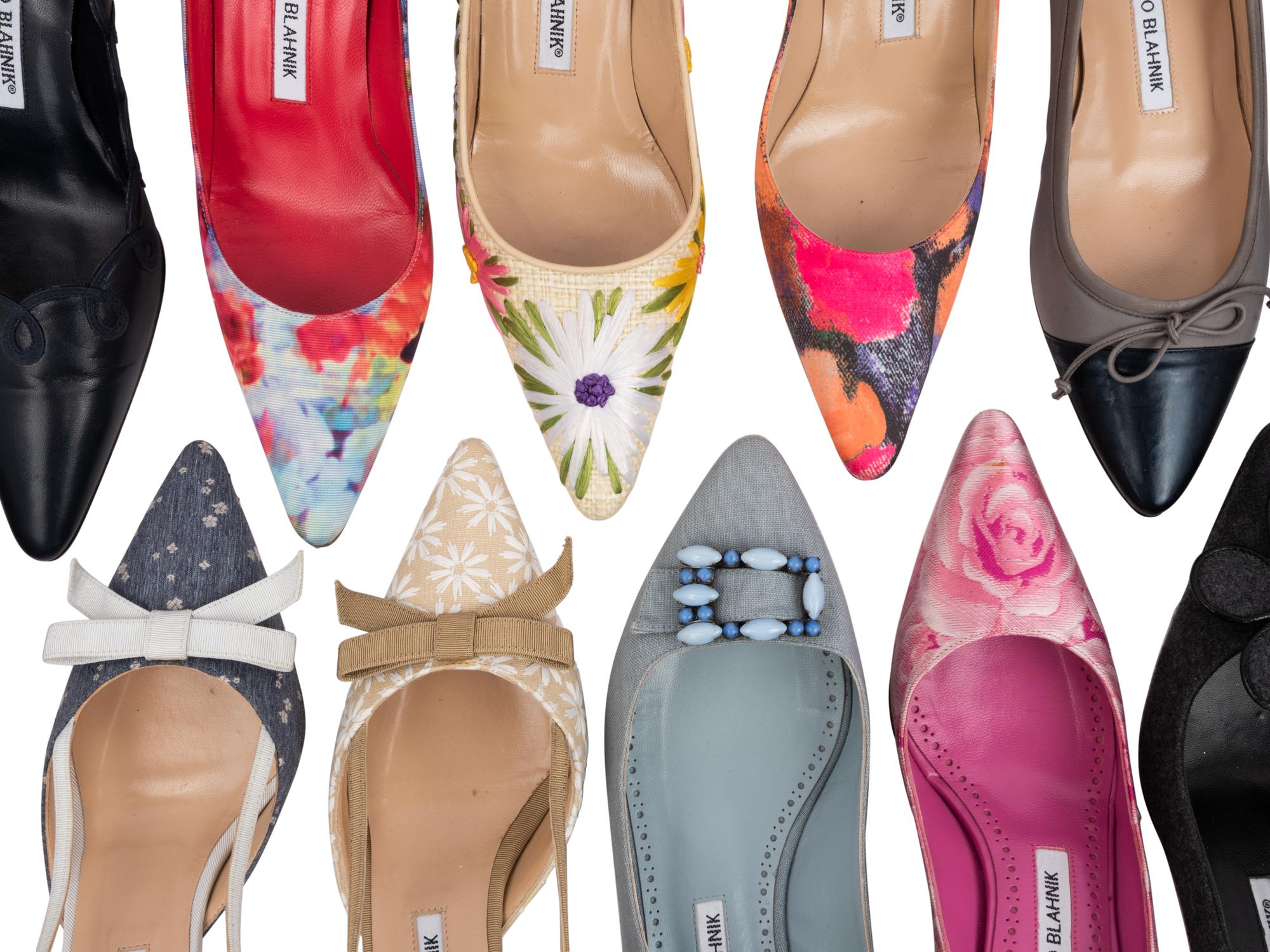 Twelve Pairs of Monolo Blahnik Shoes