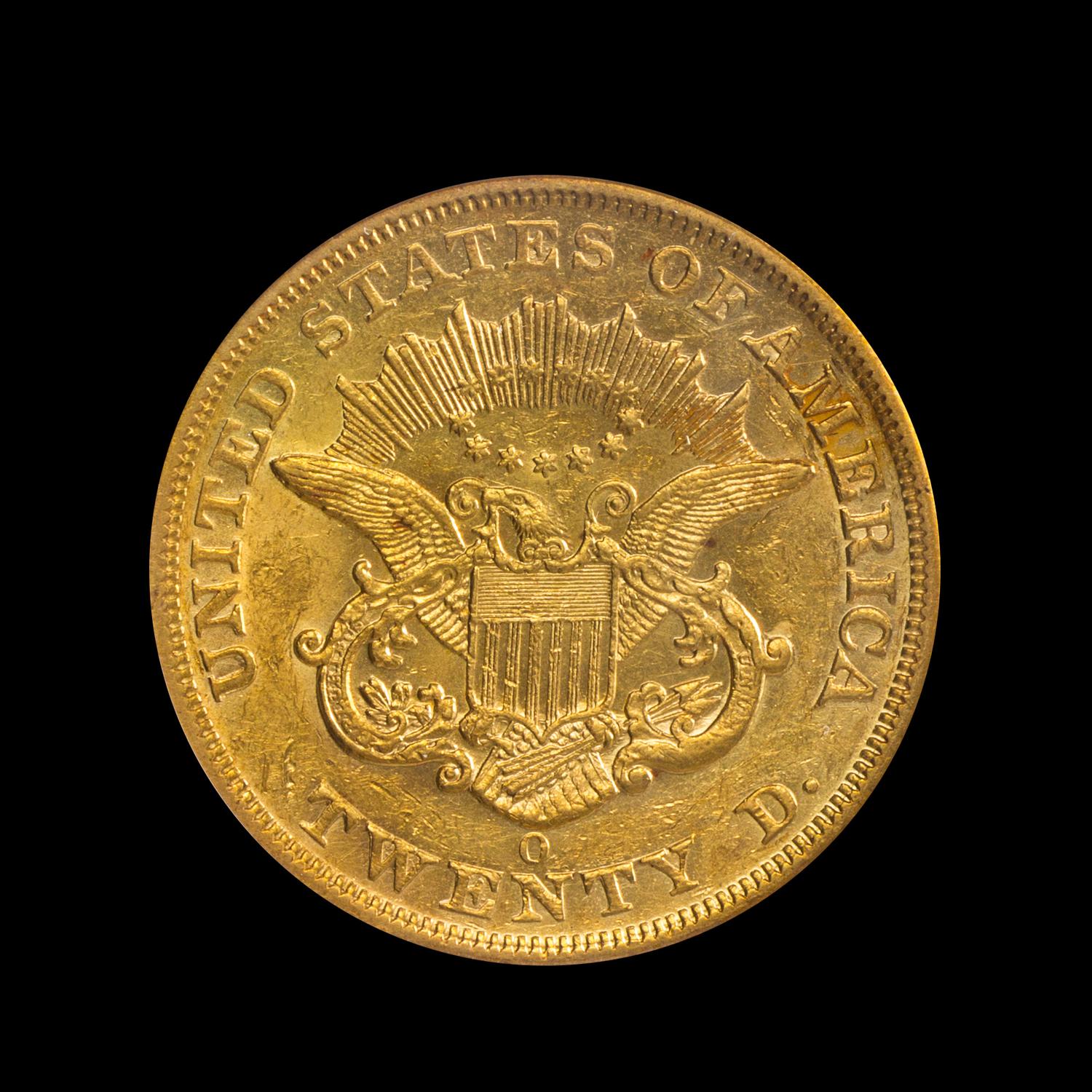 A United States 1851-O Liberty Head $20 Gold Coin