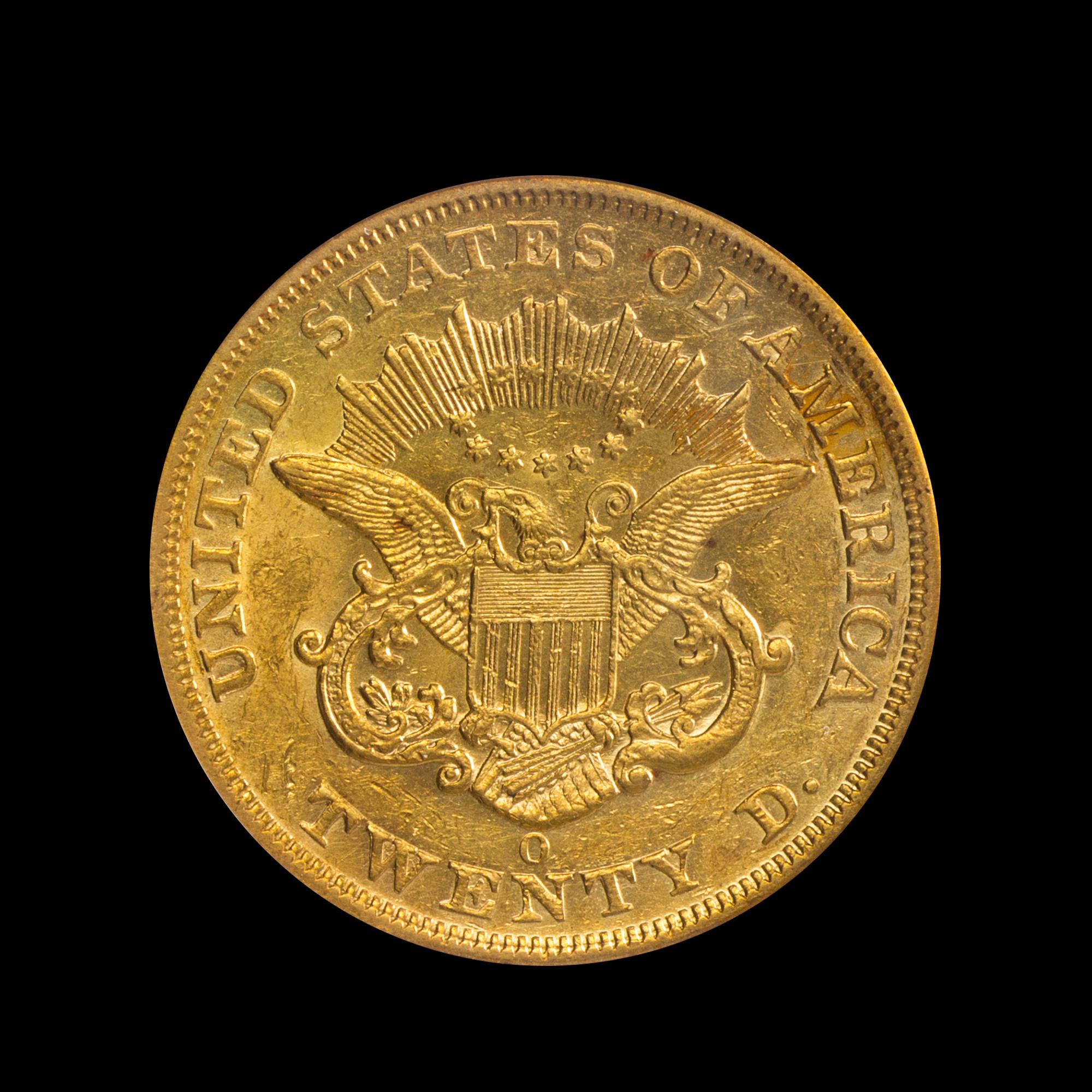A United States 1851-O Liberty Head $20 Gold Coin
