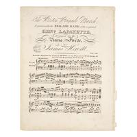 [Lafayette, Marquis de] Sheet Music for The Boston Brigade March, as Performed by the Boston Brigade Band During the Marquis de Lafayette's Visit During his Triumphal Return and Tour of America in 1824-25