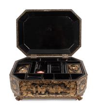 A Chinese Export Lacquer Sewing Box — MID 19TH CENTURY