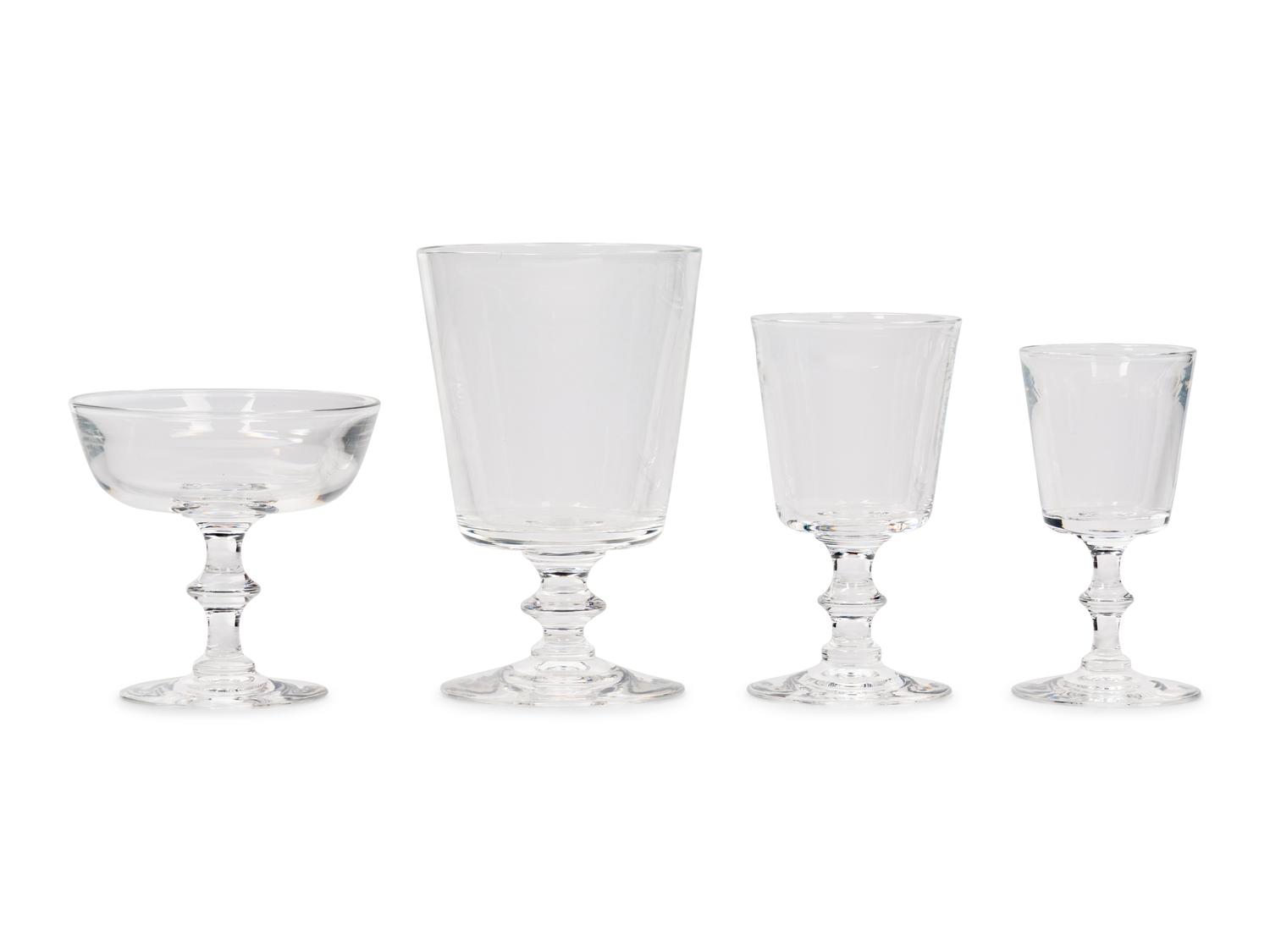 A Steuben Glass Stemware Service