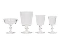 A Steuben Glass Stemware Service