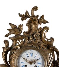 A French Gilt Bronze Cartel Clock