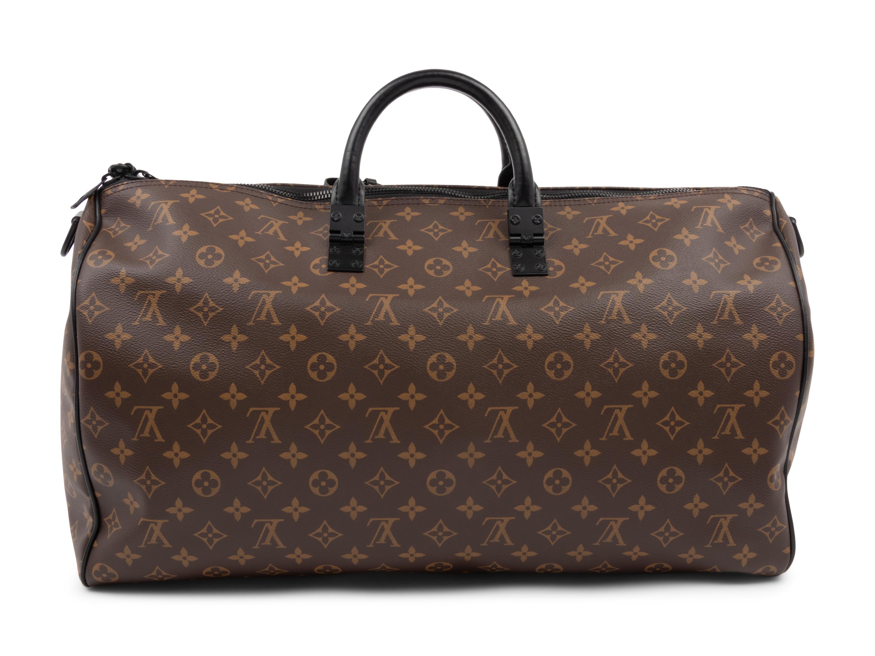 Louis Vuitton Keepall Bandoulière 50 in Monogram Coated Canvas, Solar Ray, Virgil Abloh, Spring Summer 2019