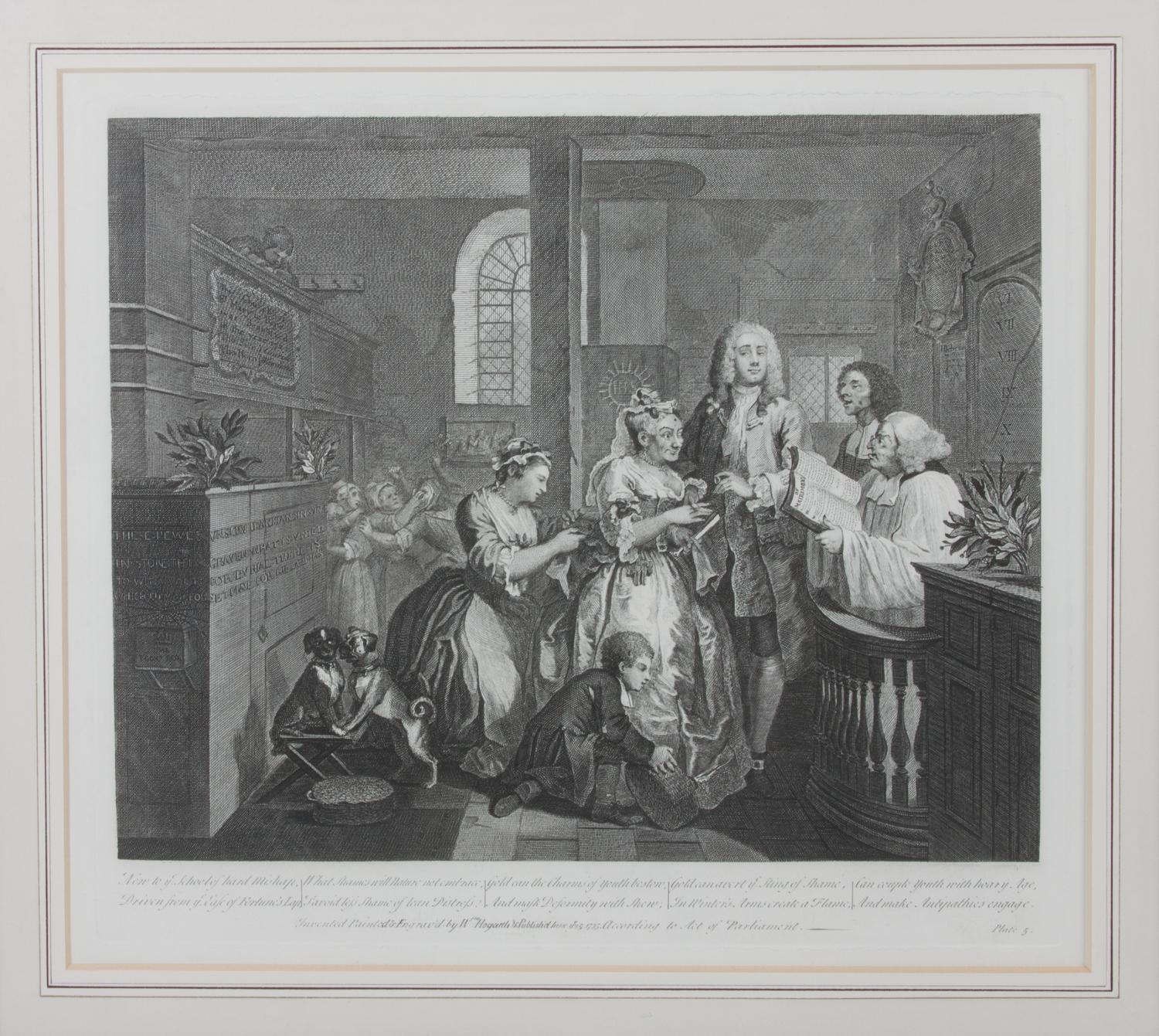 William Hogarth, (British, 1697-1764), The Rake's Progress (plates 1-8)
