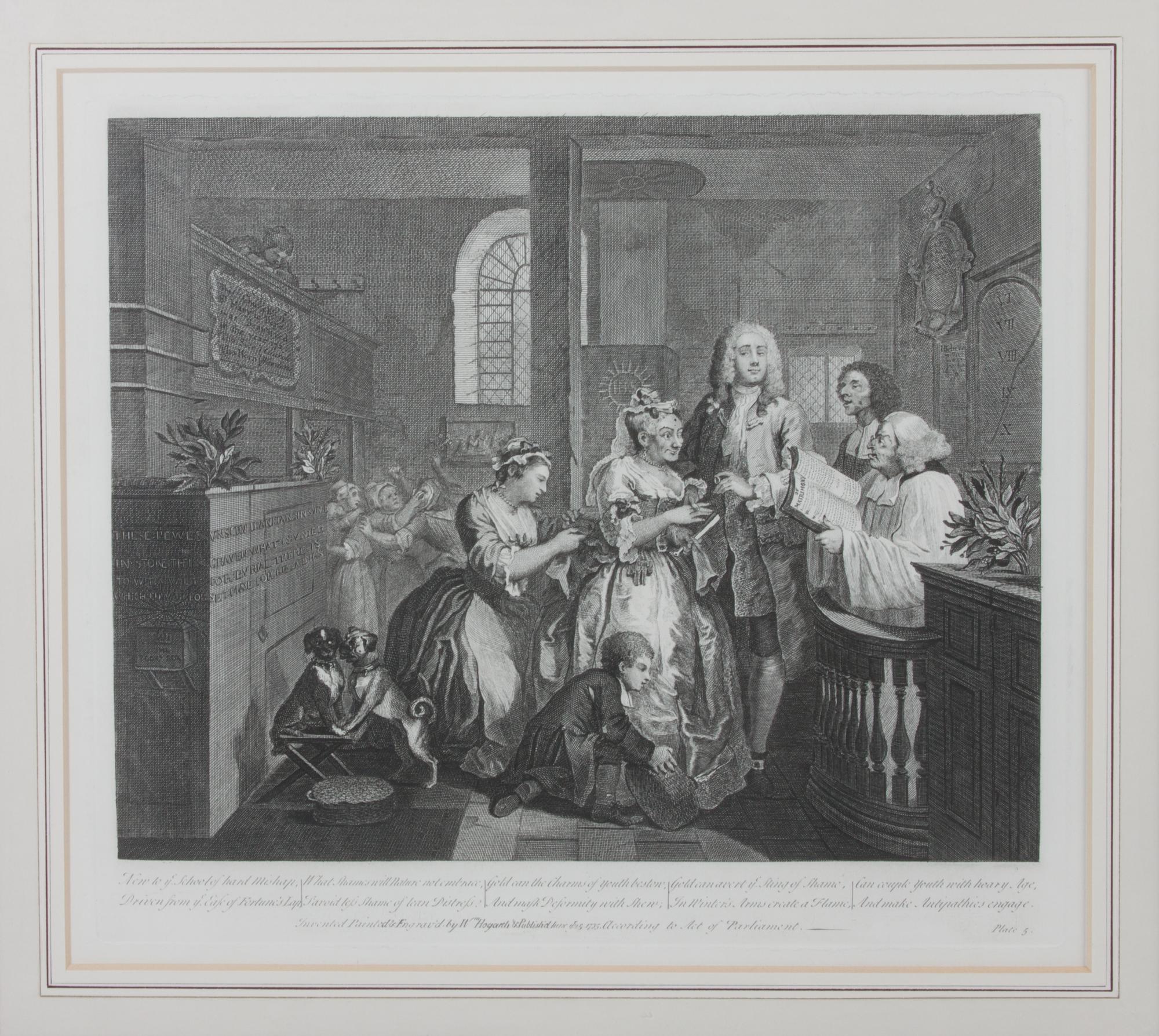 William Hogarth, (British, 1697-1764), The Rake's Progress (plates 1-8)