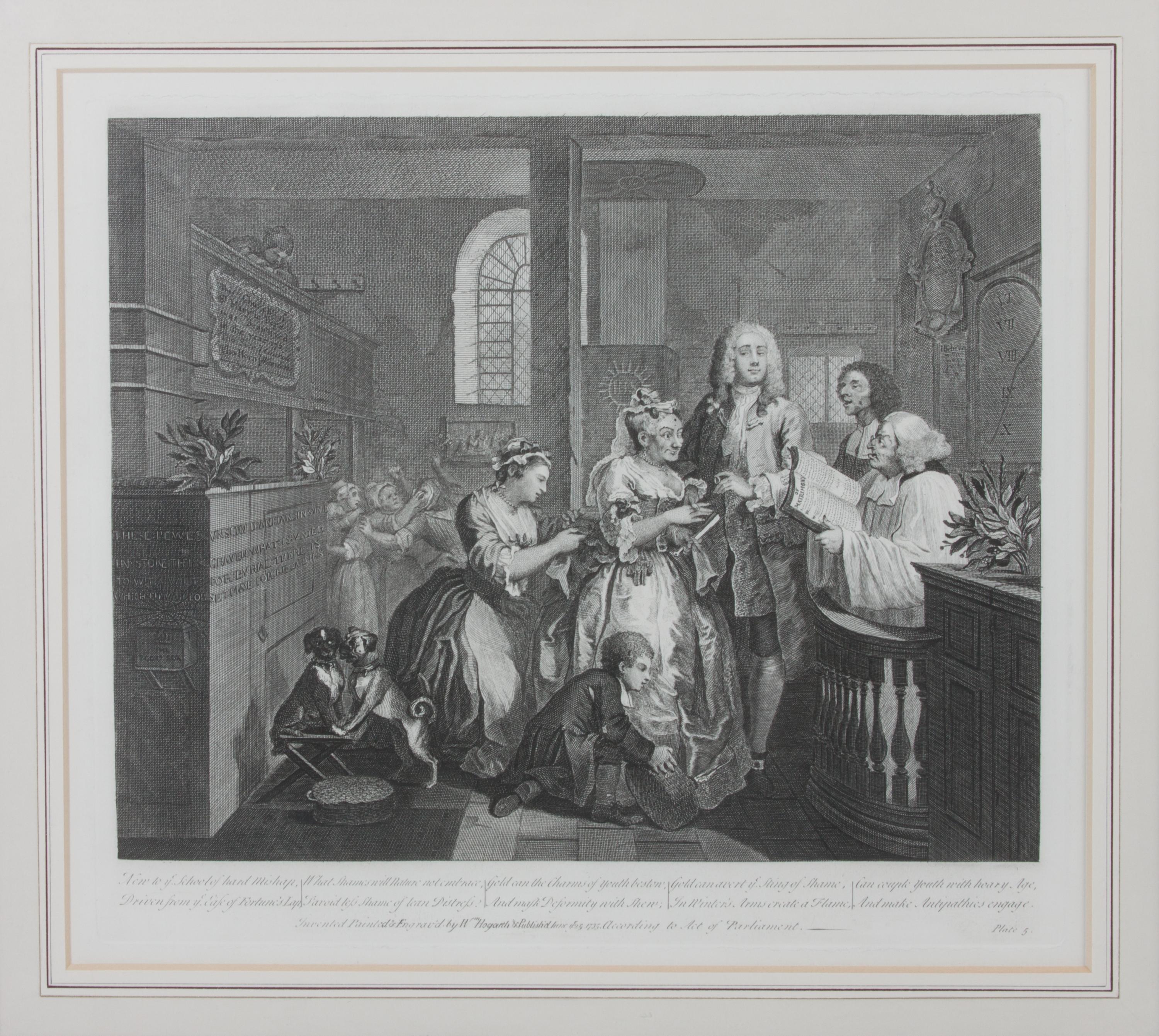 William Hogarth, (British, 1697-1764), The Rake's Progress (plates 1-8)