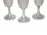 A Set of Twelve American Silver Goblets