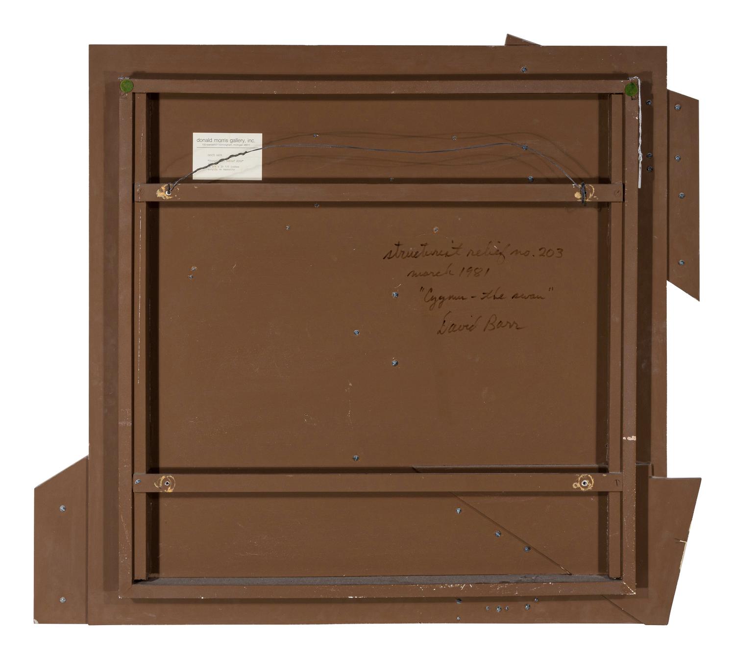 David Barr (American, 1939-2015) — Cygnus - The Swan (Structurist Relief #203) , 1981