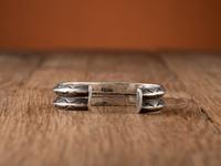 Navajo Ingot and Turquoise Cuff Bracelet
