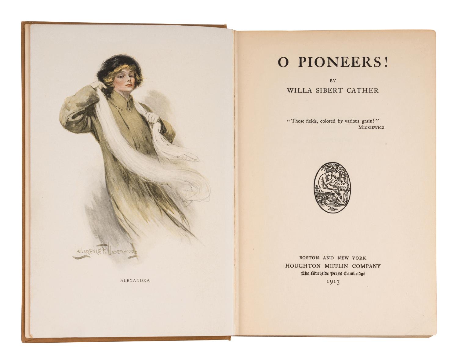 CATHER, Willa Sibert (1873-1947). A group of 3 FIRST EDITIONS, comprising: