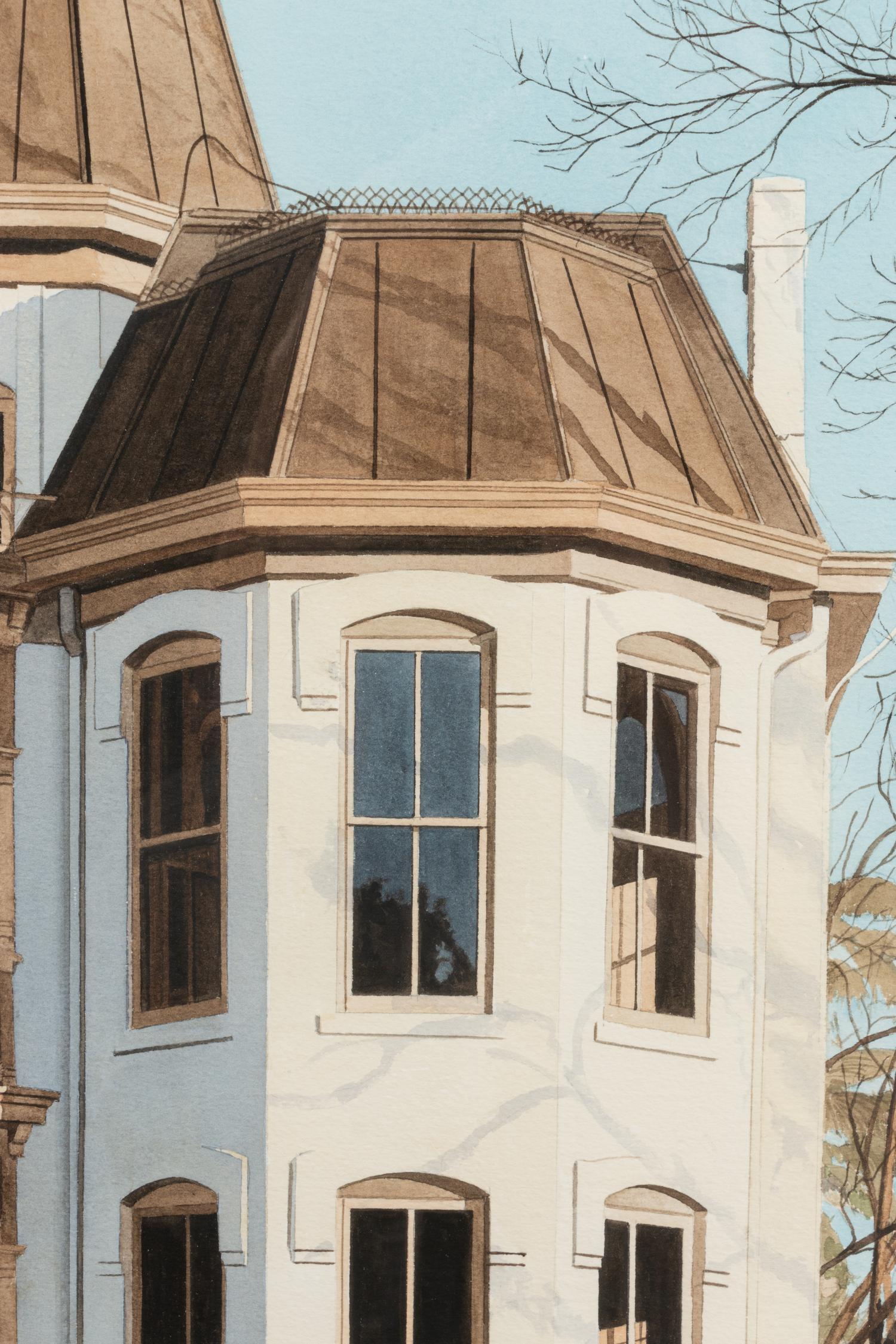 House on Washington- White Victorian Mansion