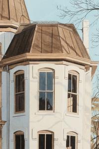 House on Washington- White Victorian Mansion