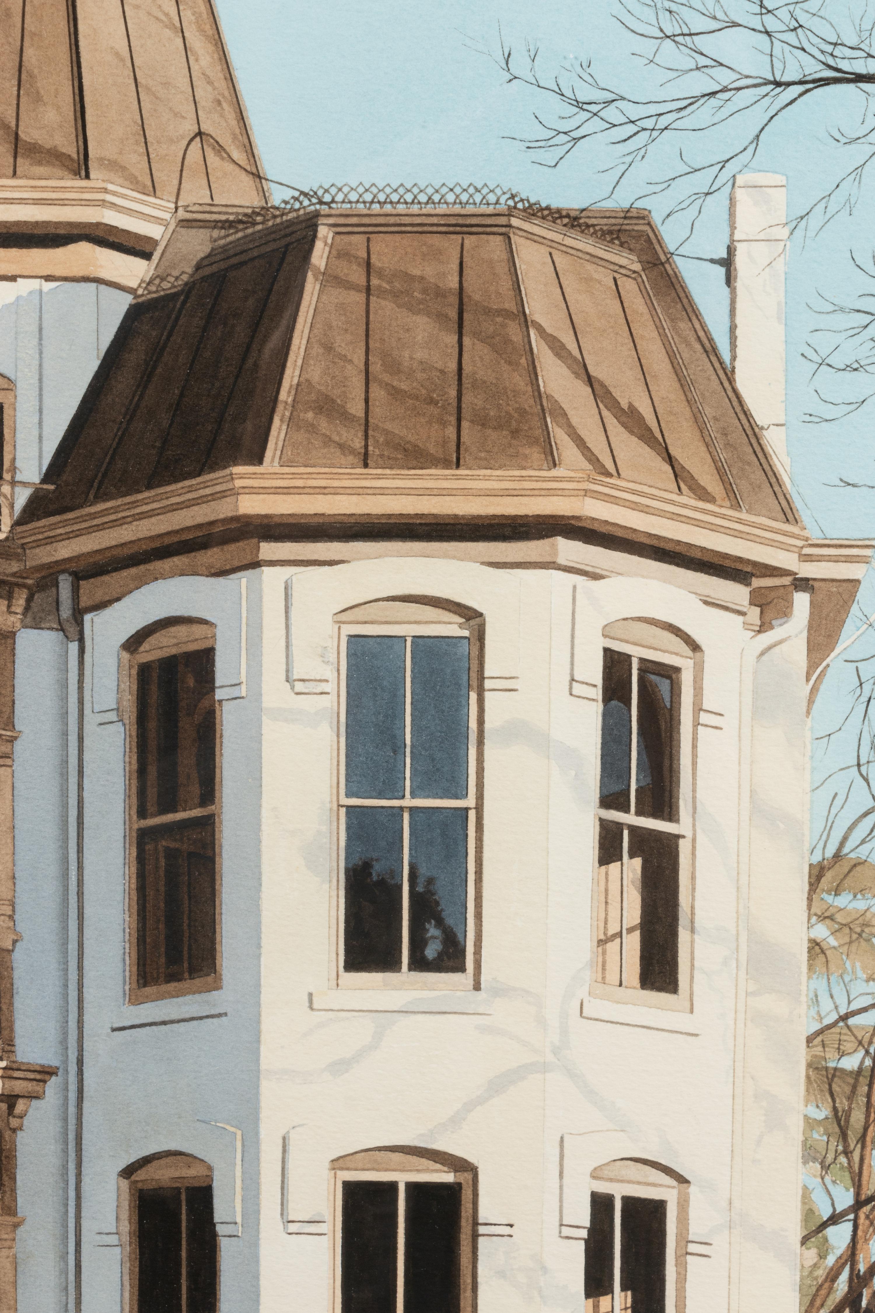 House on Washington- White Victorian Mansion
