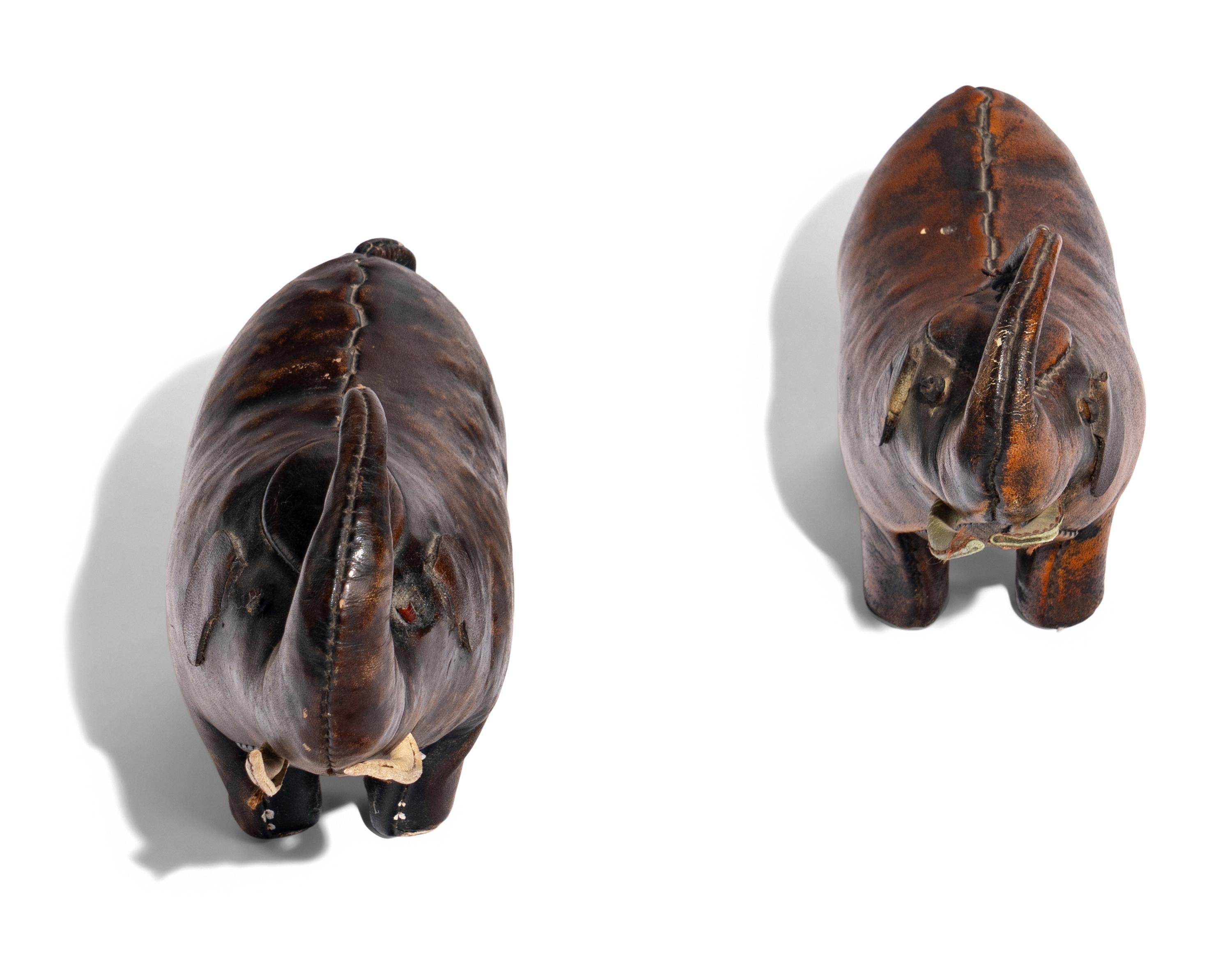 Dimitri Omersa Mid-20th Century, One Example Italian, One example likely Spanish — Two Elephant Figures