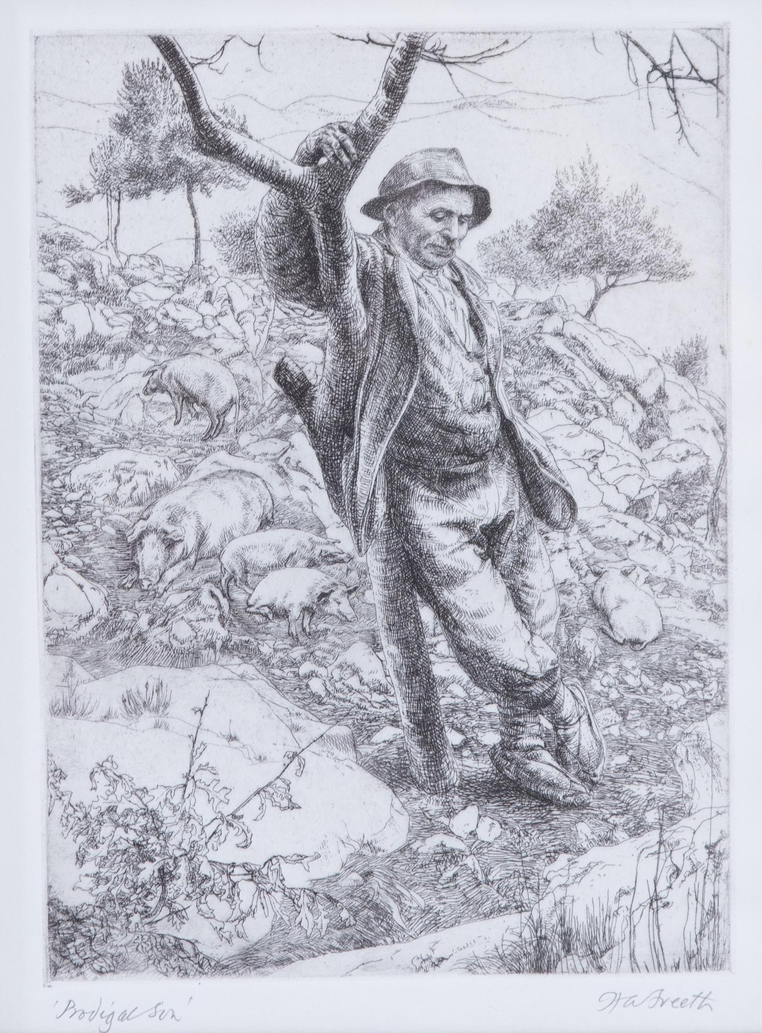 Three Engravings by Hubert Andrew Freeth Framed 15 x 17 inches. — (English, 1912-1986)