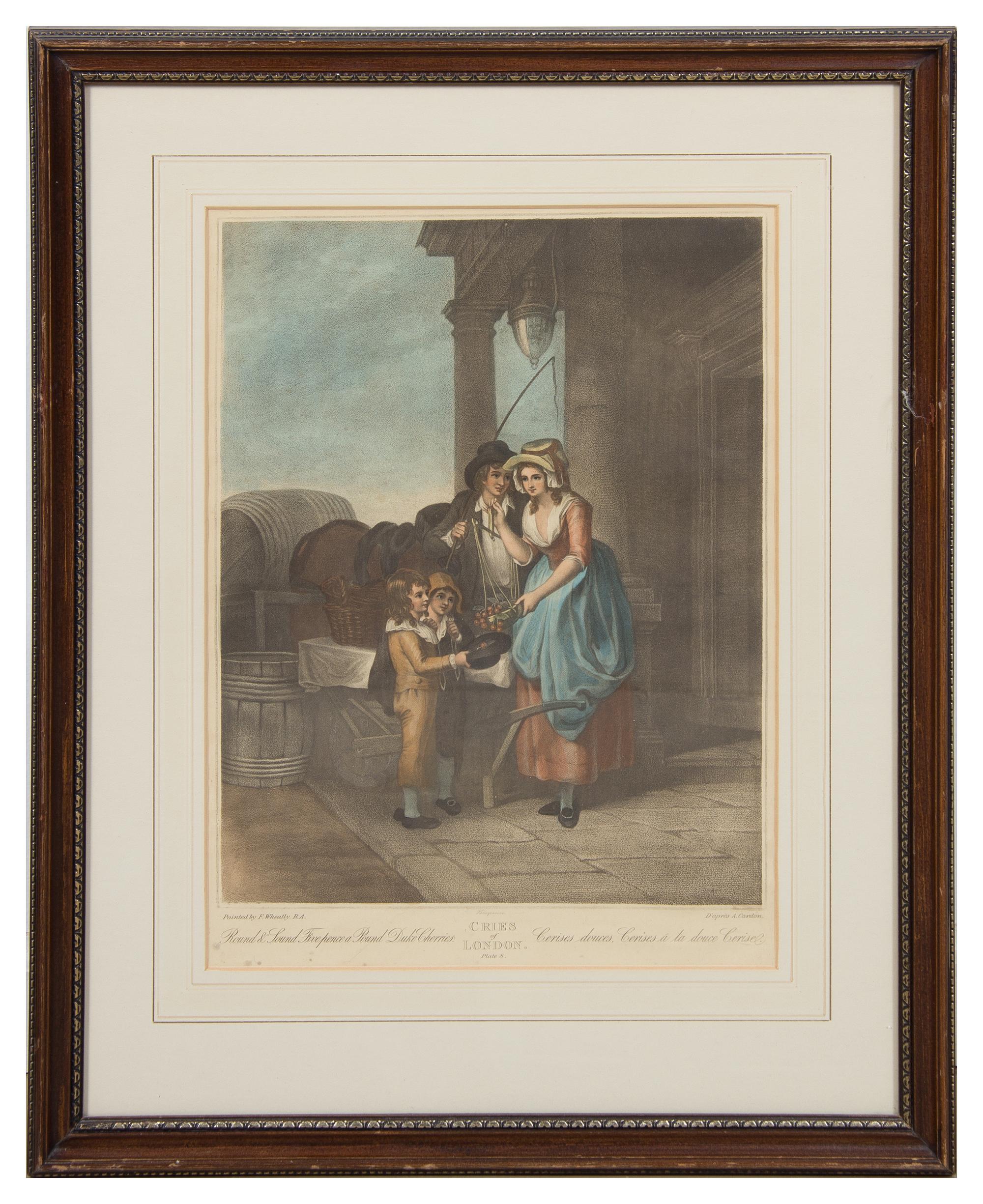 A Set of Thirteen English Mezzotint Engravings Height of tallest overall 23 inches.