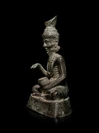 A Thai Bronze Figure of an Eldery Hermit