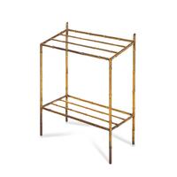 A Gilt Metal Bamboo-Form Linen Rack