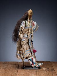 Sioux Doll, with American Flags