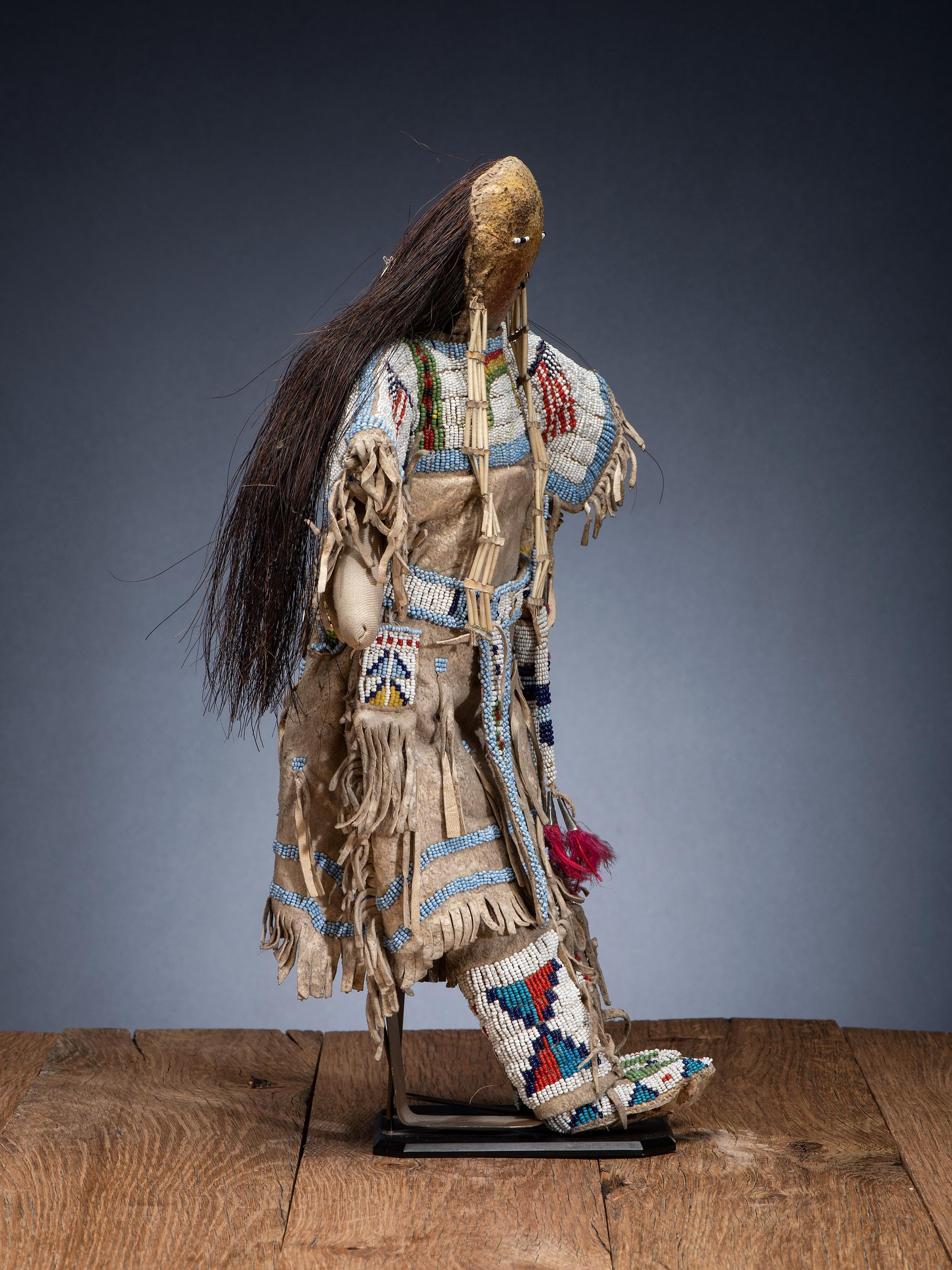 Sioux Doll, with American Flags