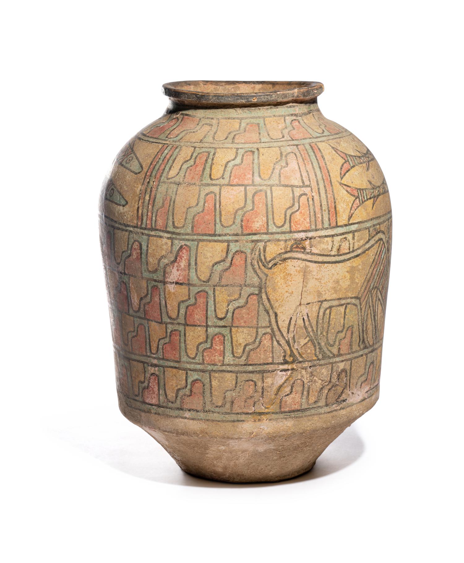 An Indus Valley Polychrome Pottery Jar