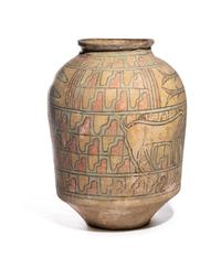 An Indus Valley Polychrome Pottery Jar