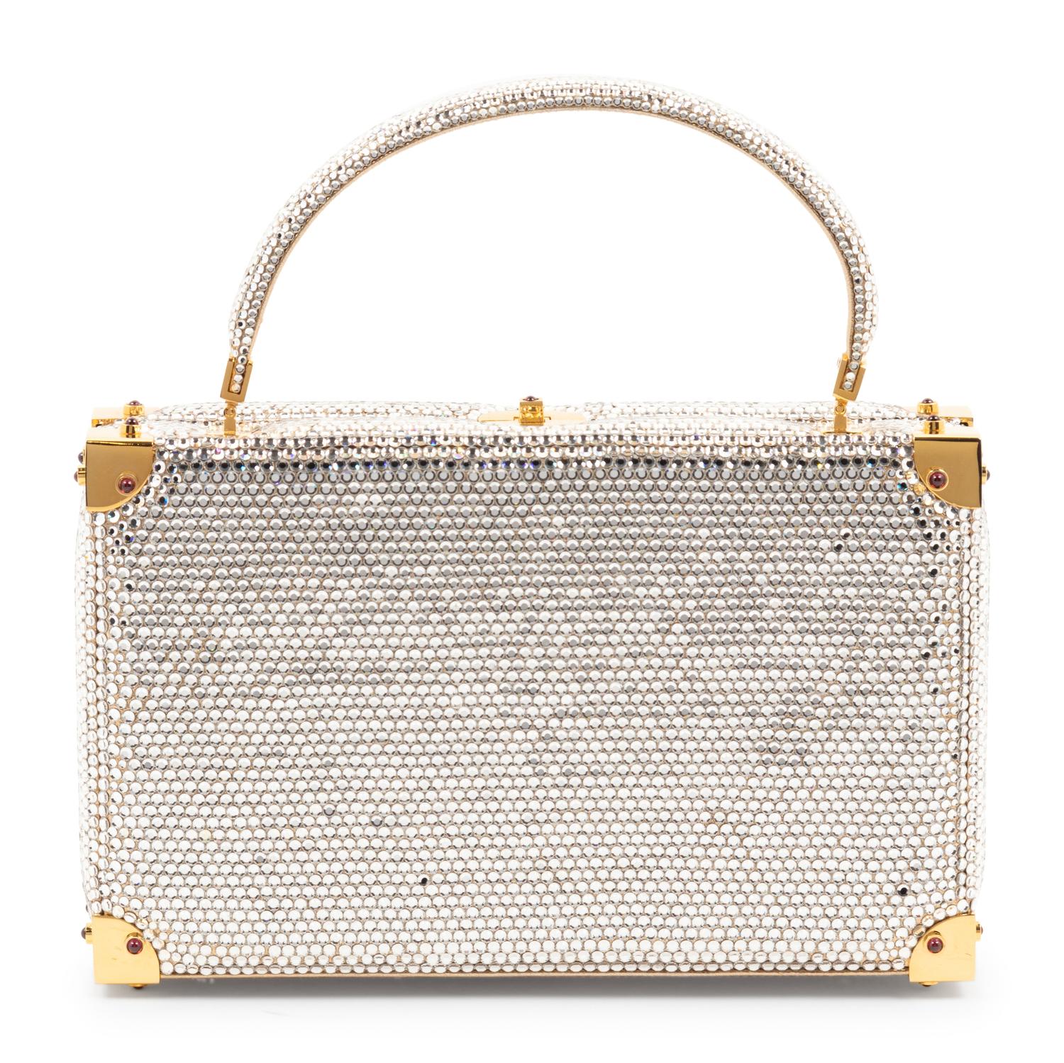 Judith Leiber Rhinestone Suitcase Handbag