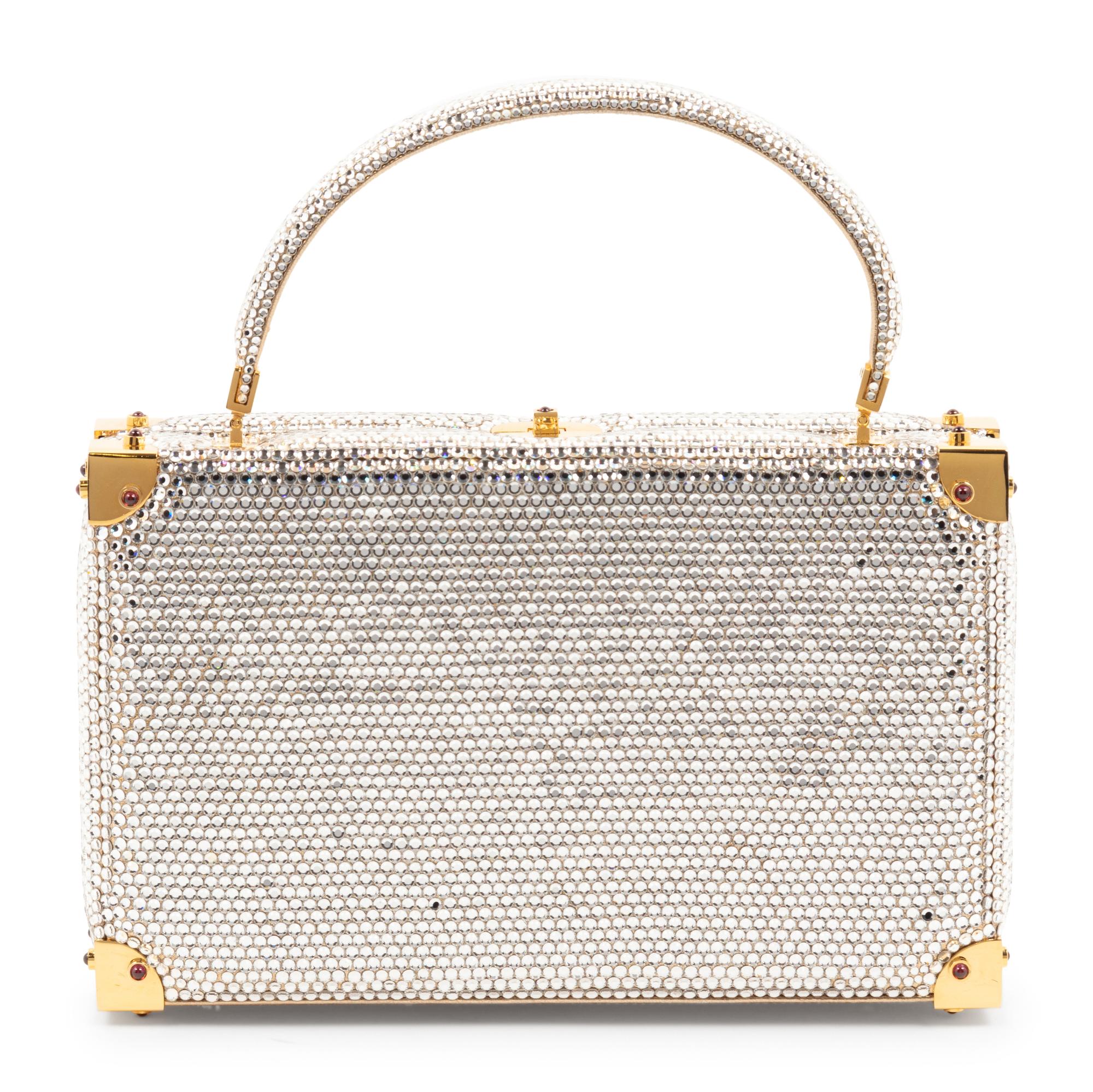 Judith Leiber Rhinestone Suitcase Handbag