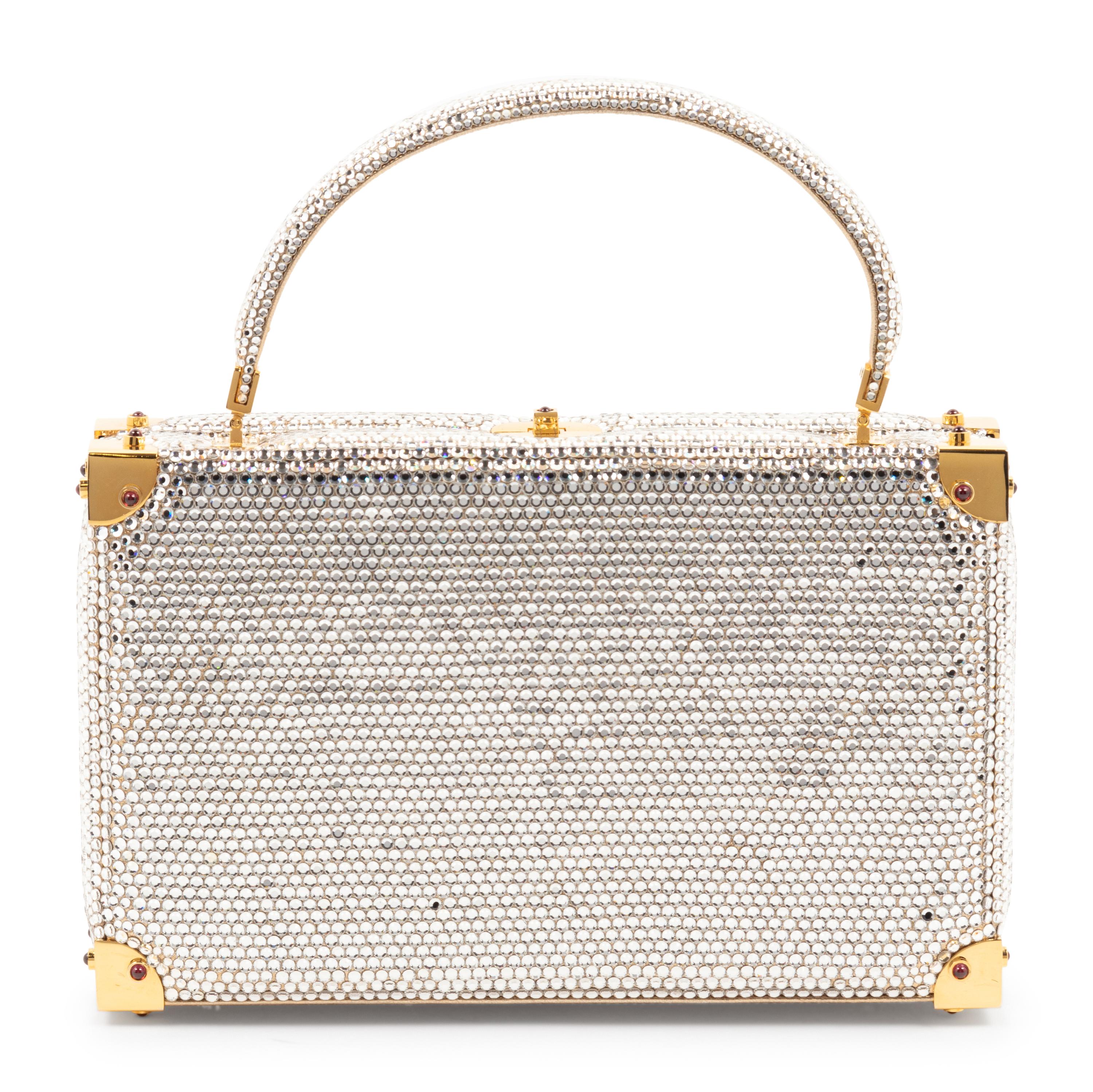 Judith Leiber Rhinestone Suitcase Handbag