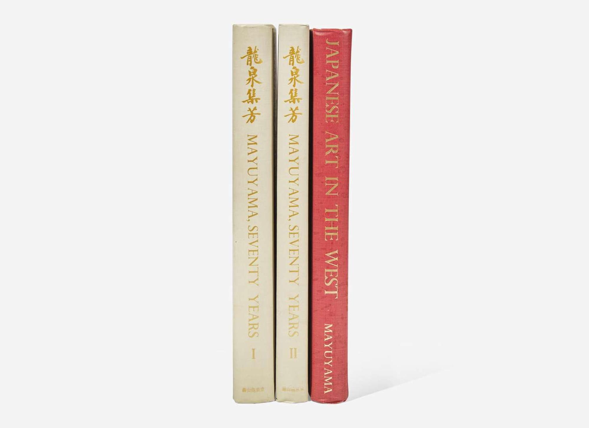 Mayuyama & Co. Ltd., "Seventy Years" and "Japanese Art in the West", three volumes 龍泉堂創業七十周年紀念兩冊 及 歐美遞藏日本畫圖錄