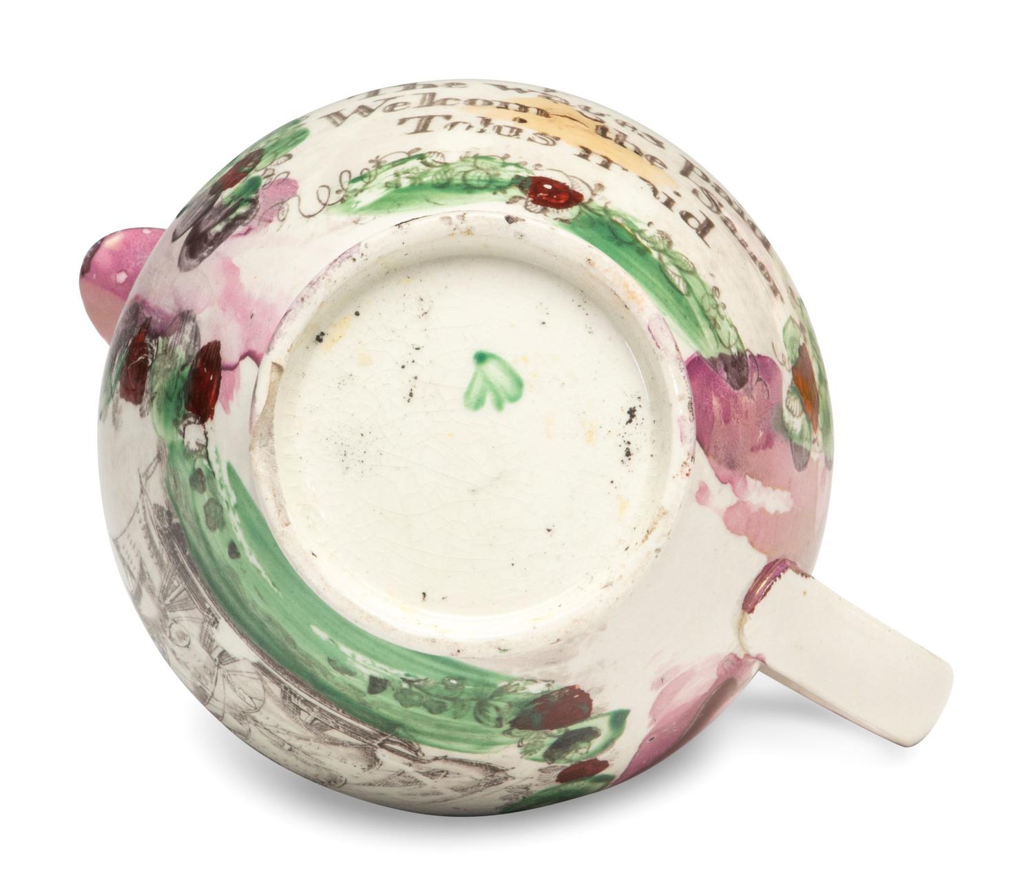 Seven Lusterware Creamers and Pitchers