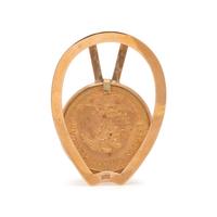 YELLOW GOLD AND COIN MONEY CLIP