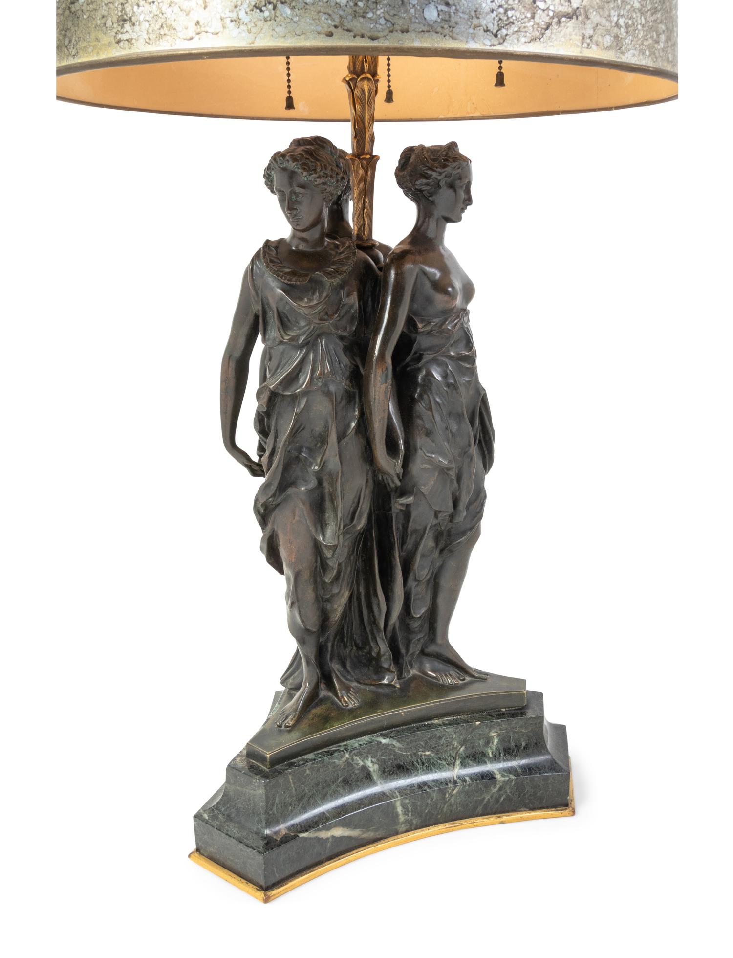 A Continental Bronze "Three Graces" Group