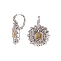 TIFFANY & CO., YELLOW DIAMOND AND DIAMOND 'DAISY' EARRINGS