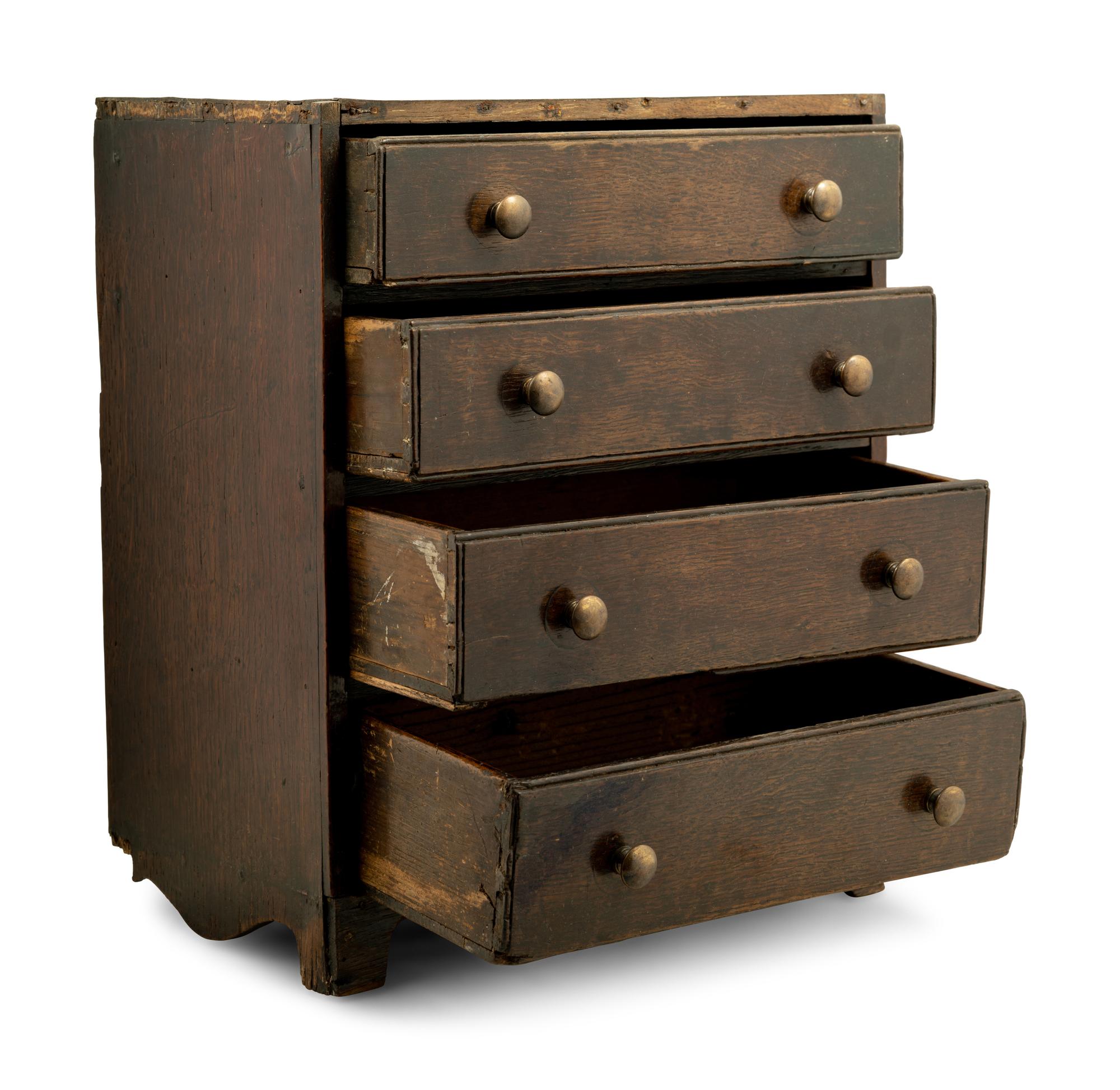 An American Oak Diminutive Chest of Drawers