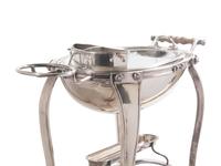 An English Silver-Plate Roast Cart